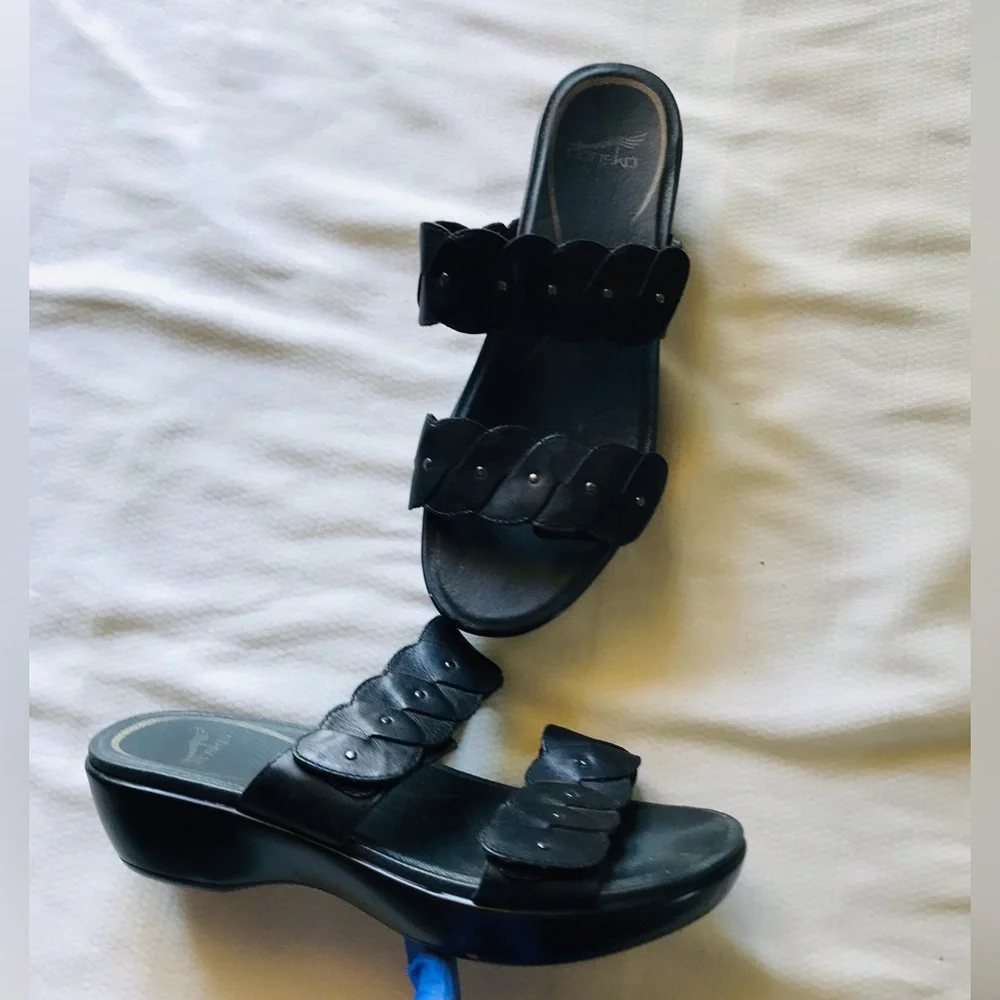 Dansko Black Sandals